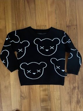 HUXBABY HuxBear Teddy Knit Sweater organic cotton 6-12 months unisex